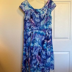 Retrolicious Unicorn/Pegasus Blue Dress